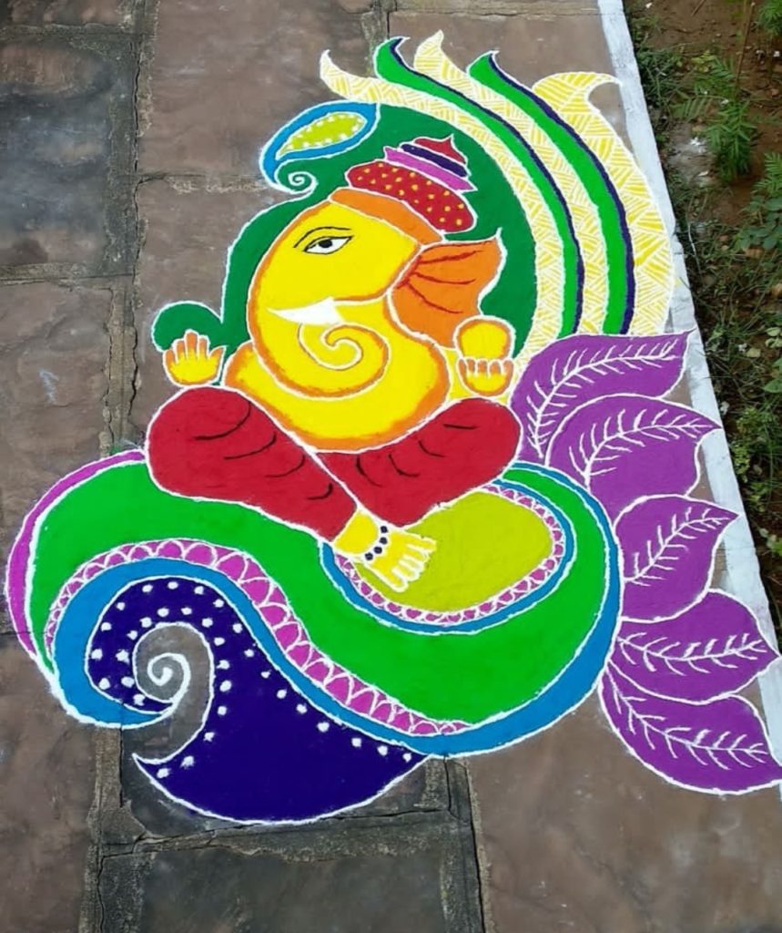 Best Rangoli Designs for Ganpati